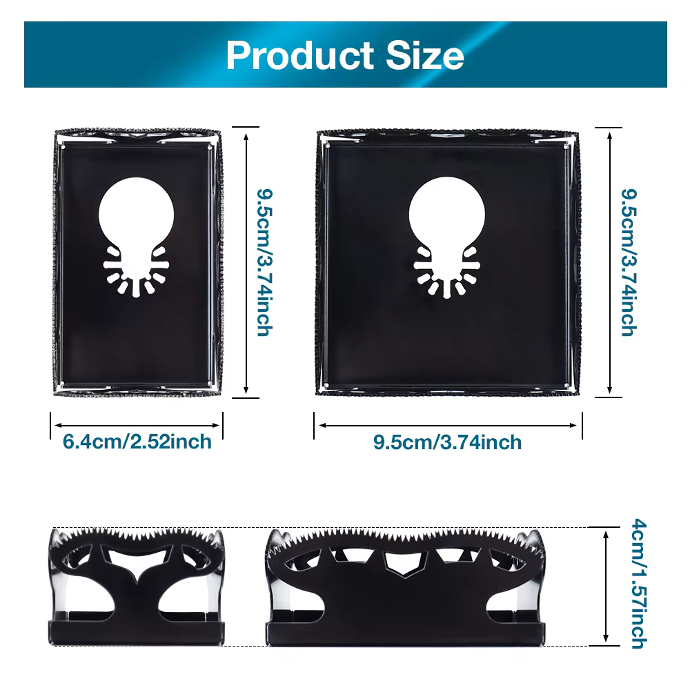 Lot de 2 lames de scie carrées et rectangulaires pour outils oscillants multifonctions