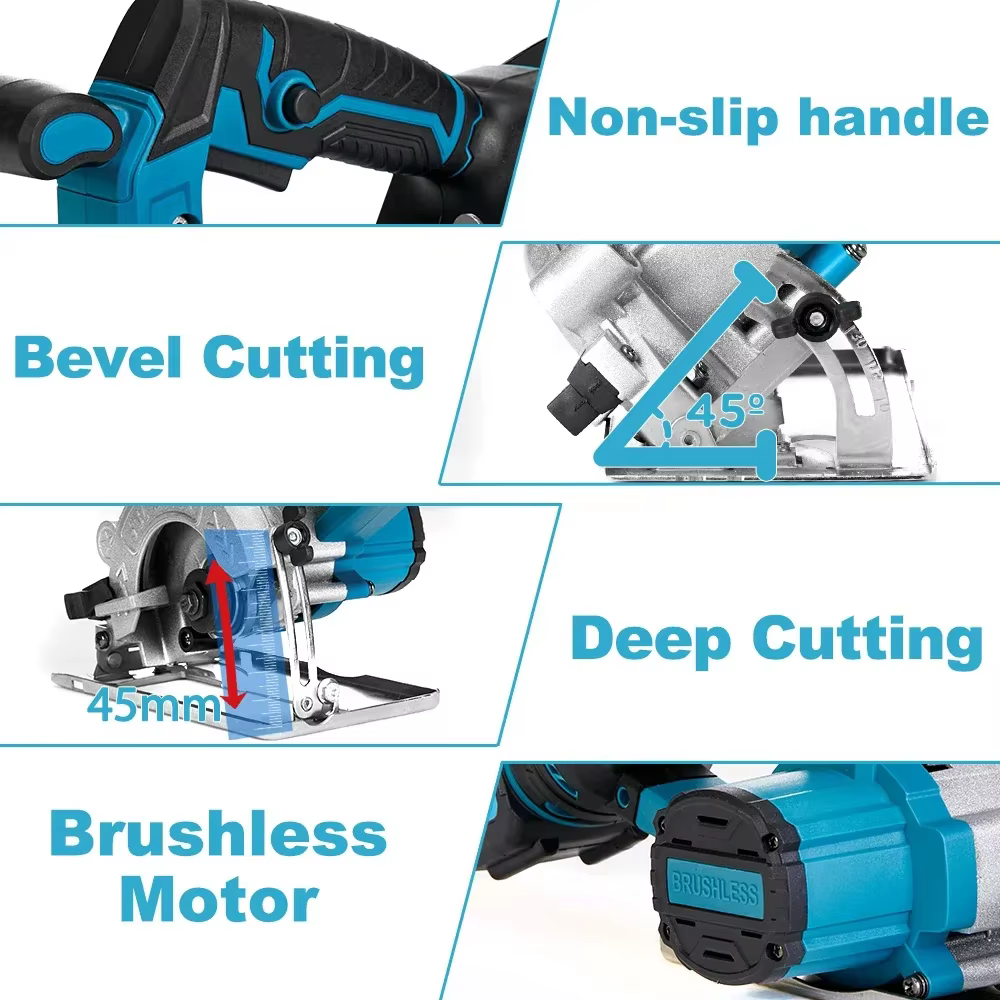 Makita-Scie circulaire électrique aste sans balais