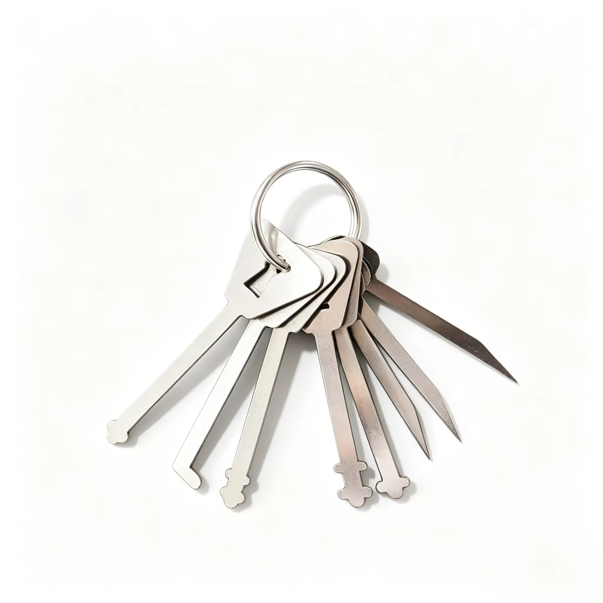 Clés maîtresses pour serrures à crochet, outils de déverrouillage de portes, kit de clés pour ouvrir toutes les portes, porte-clés clé maîtresse
