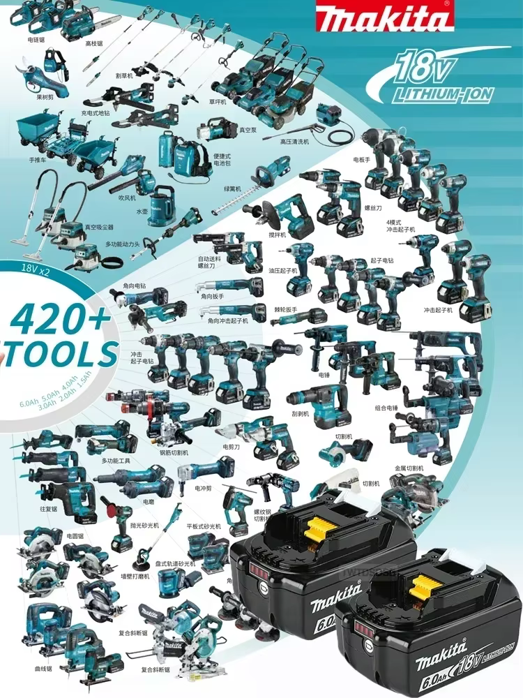 Perceuse-visseuse sans fil Makita 18V DDF487 d'origine