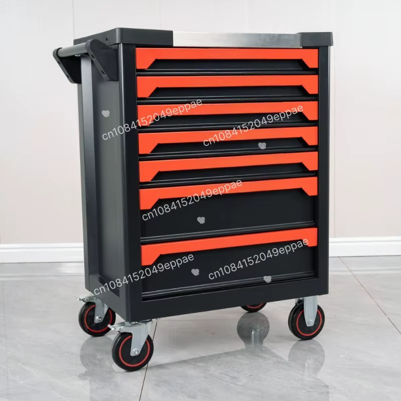 Chariot à outils mobile robuste avec tiroirs, organiseur de rangement pour pièces, chariot à outils roulant pour atelier de réparation automobile