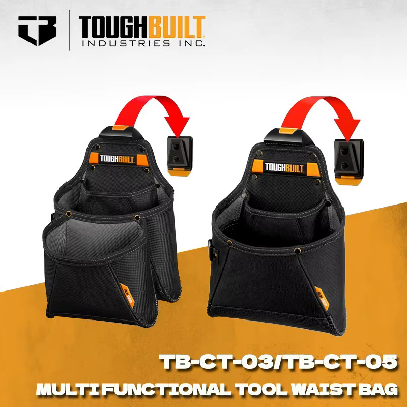 Sac de transport robuste TOUGHBUILT TB-CT-03 TB-CT-05 ClipTech avec support pour charpentier