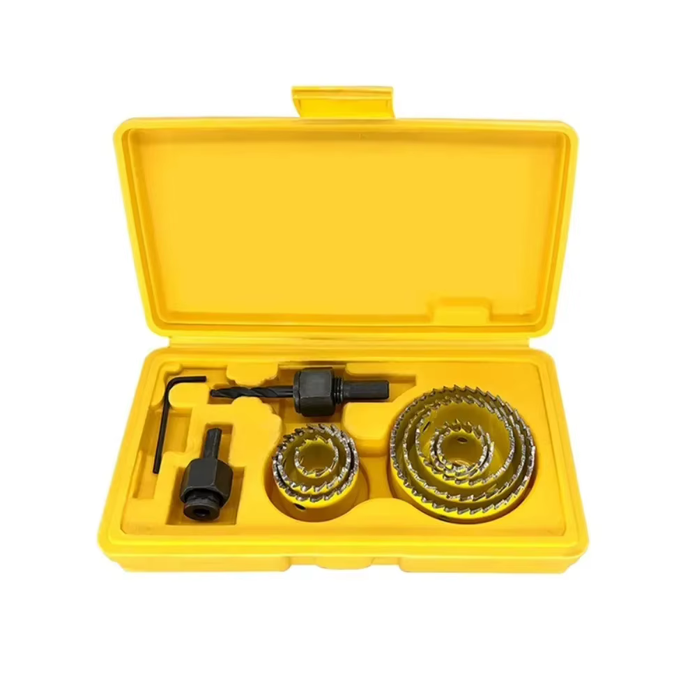 Kit de 11 scies cloches de 19-64 mm pour bois, métaux et alliages, avec étui