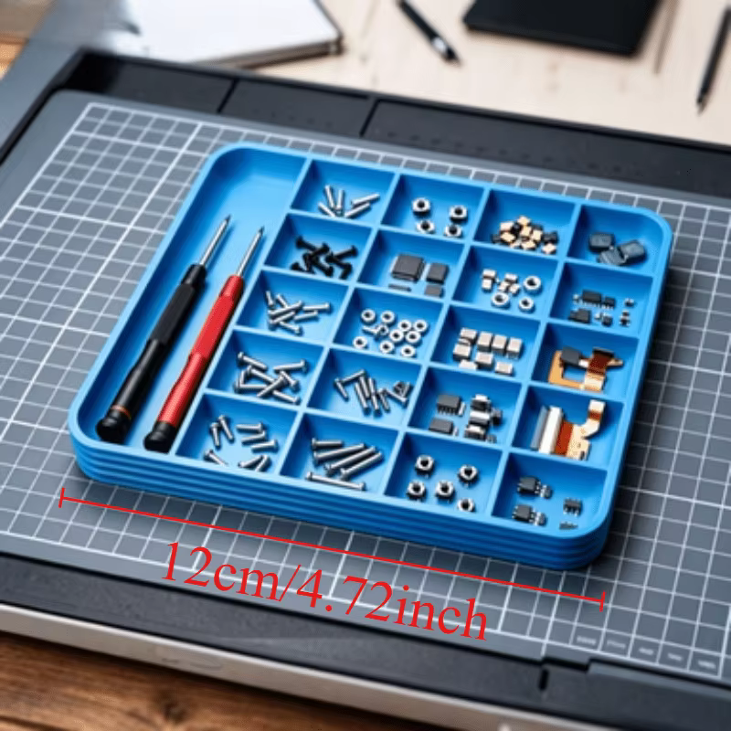 Organisateur de rangement multi-compartiments pour pièces de quincaillerie