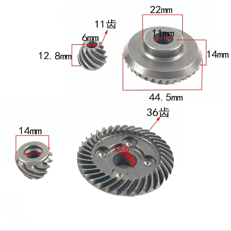 Engrenage de meuleuse d'angle adapté aux accessoires d'outils électriques de taille
