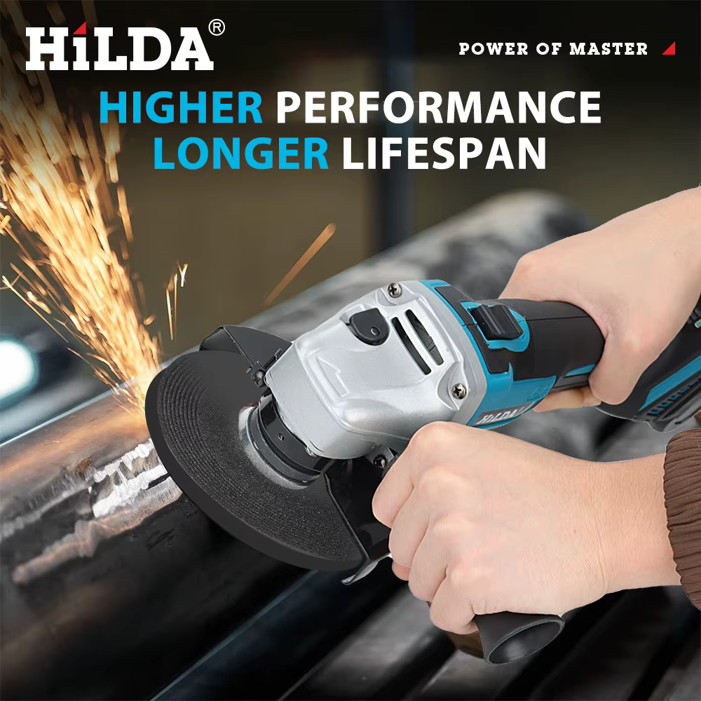 HILDA 125mm meuleuse d'angle sans brosse et brossée rectifieuse sans fil coupe 12V