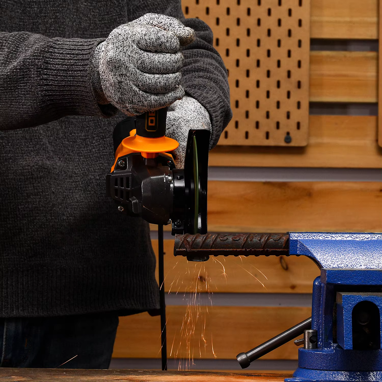 DEKO Nouveau Meuleuse d'Angle Electrique 115mm 800W 11000rpm Métal Bois Outils Electriques Plug-in Cutter Grinder