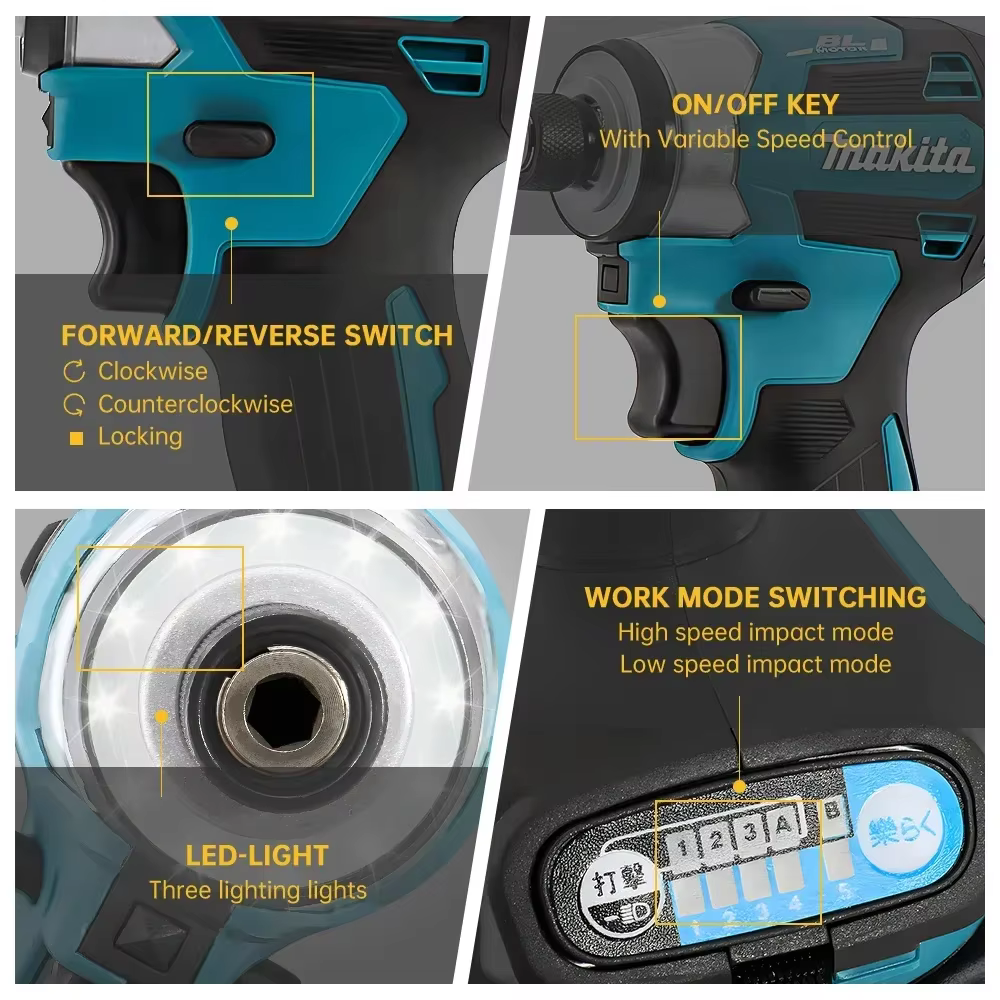 Makita DTD173 18V Perceuse à percussion sans fil au lithium