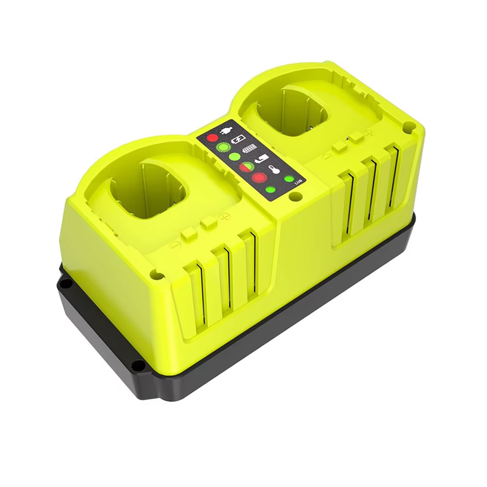 Station de charge rapide à 2 ports pour batterie Ryobi 18V – Chargeur de remplacement pour outils