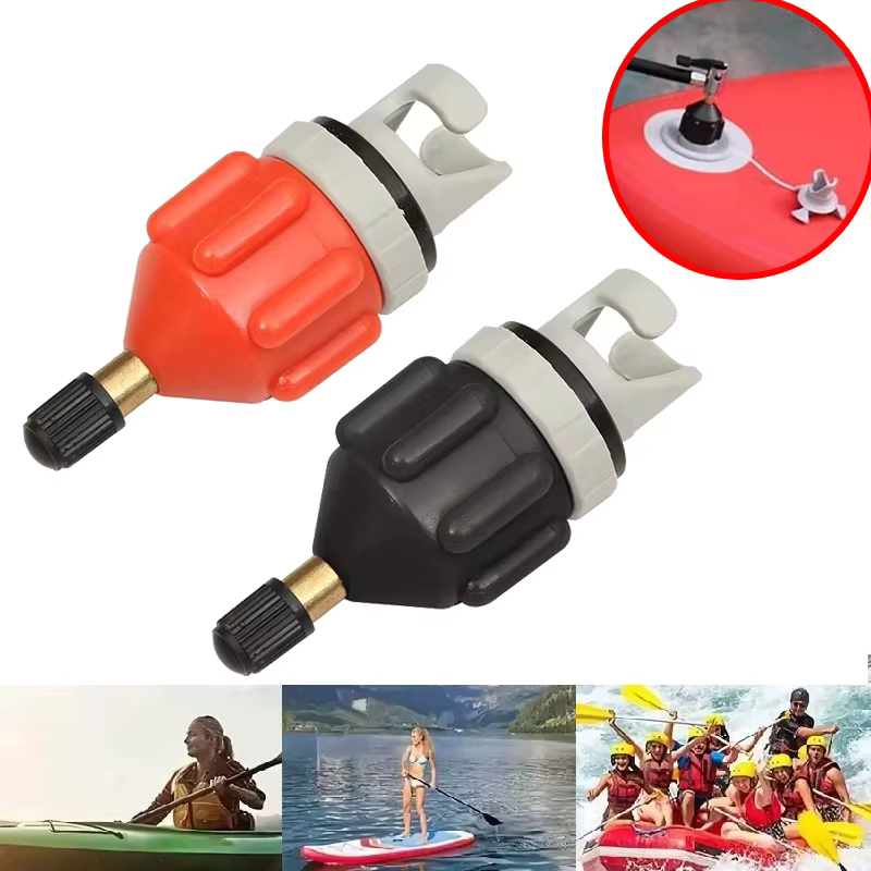 Kit d'adaptateurs de valve d'air multifonction pour planche de SUP, adaptateur de pompe gonflable, kit combiné de connecteurs de pompe à valve d'air pour bateau à pagaie et kayak