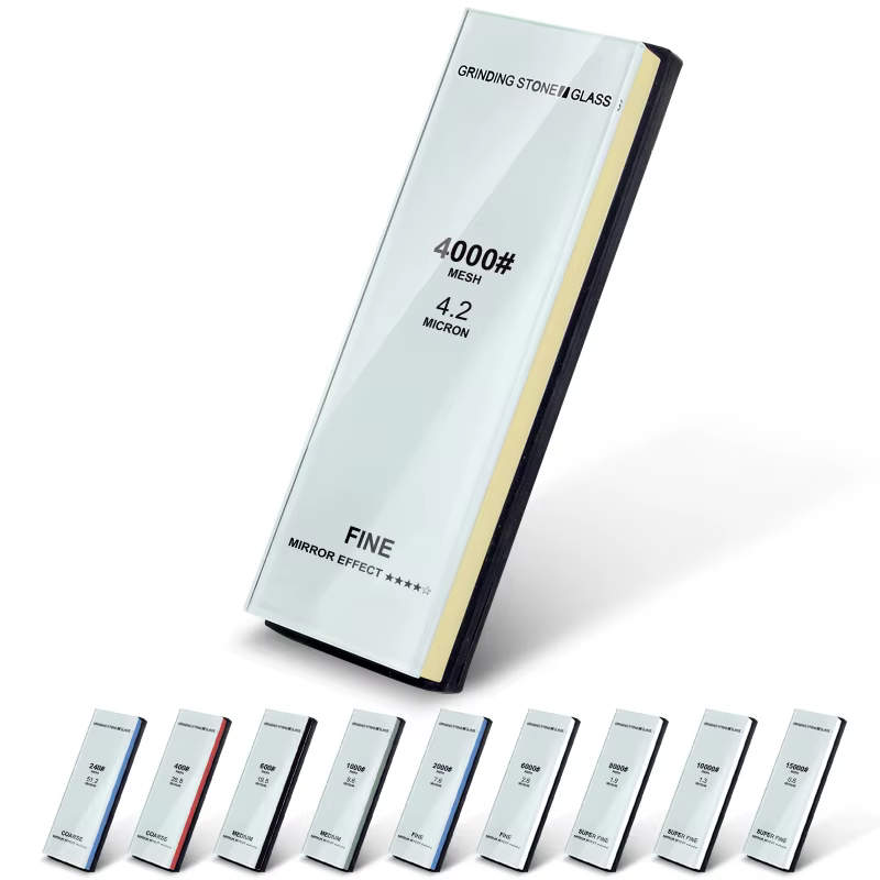 Grain 240-15000 # Pierre à aiguiser professionnelle en aluminium blanc