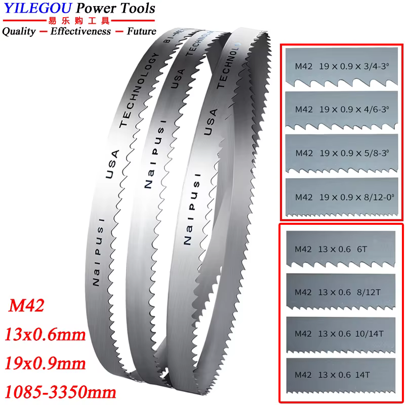 1400 1425 1435 1440 1470mm M42 lame de scie à ruban bimétallique 1140 1570 1790 2240 2560mm