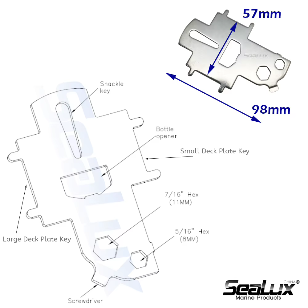 Sealux-Boîte à outils d'urgence en acier inoxydable